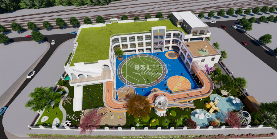 幼兒園設計俯視效果圖