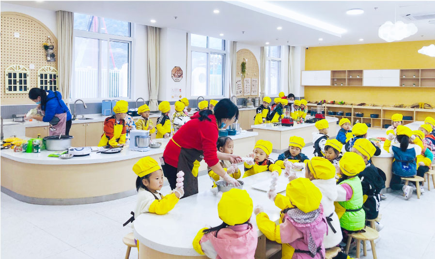幼兒園烘焙室實景