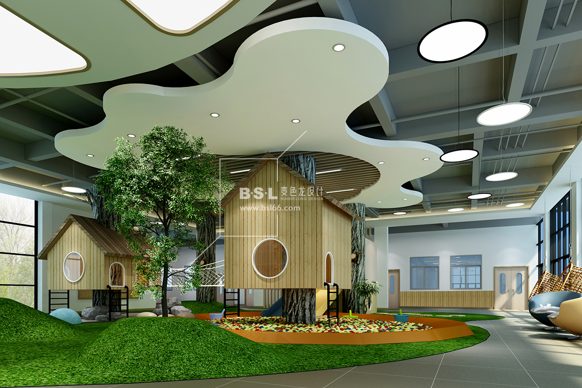 佛山順德伊貝迪幼兒園大廳玩耍區(qū)設(shè)計(jì)
